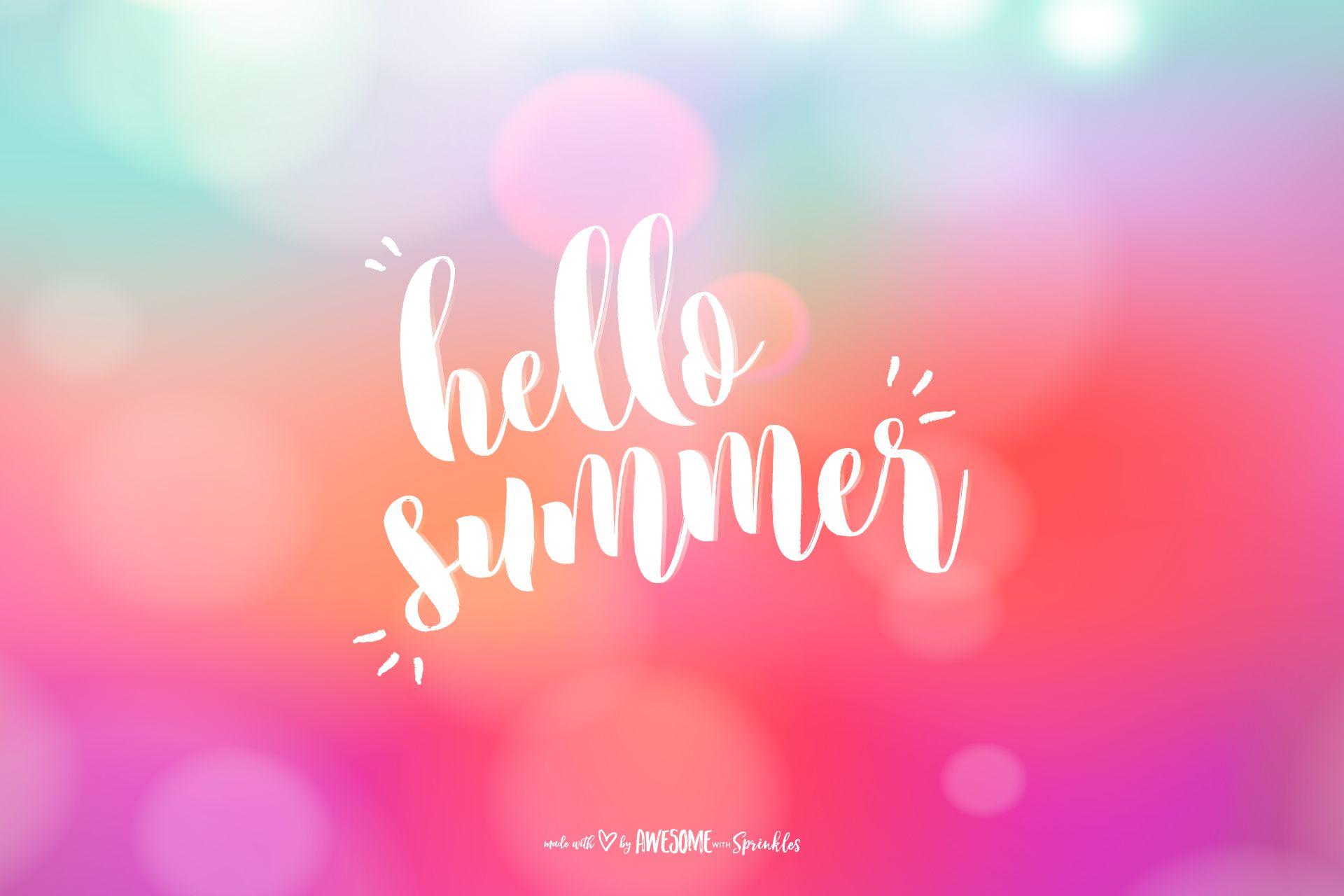 Cute Hello Summer Wallpapers