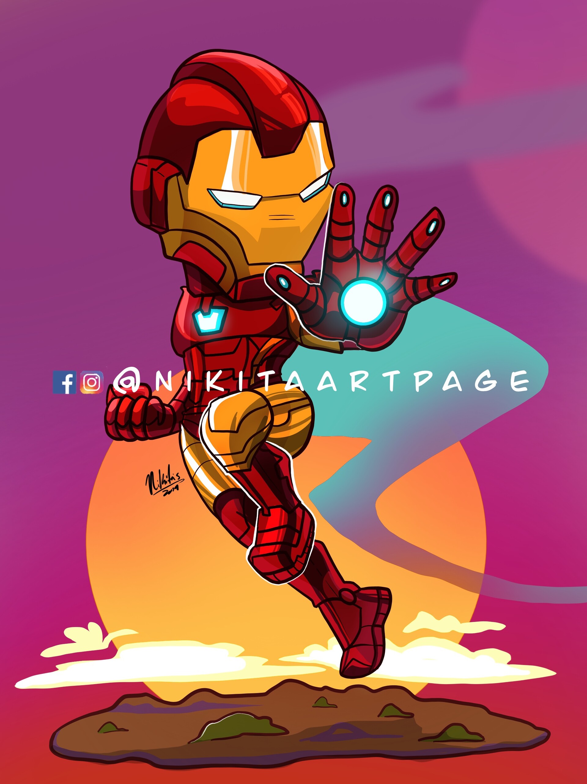 Cute Iron Man Cartoon Wallpapers