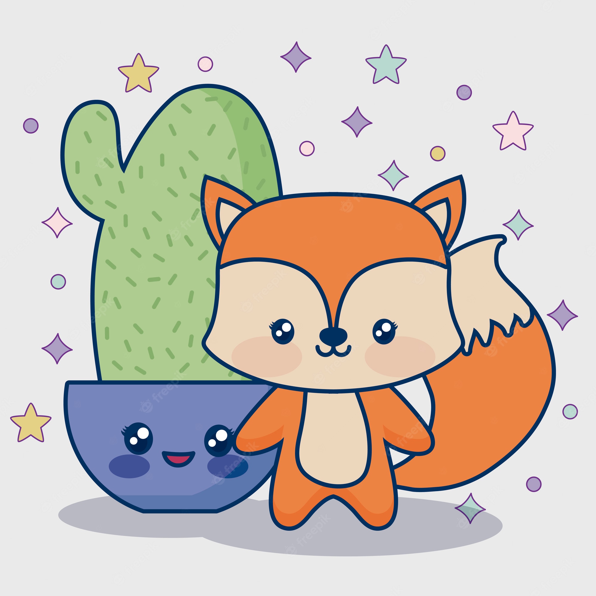 Cute Kawaii Fox Wallpapers