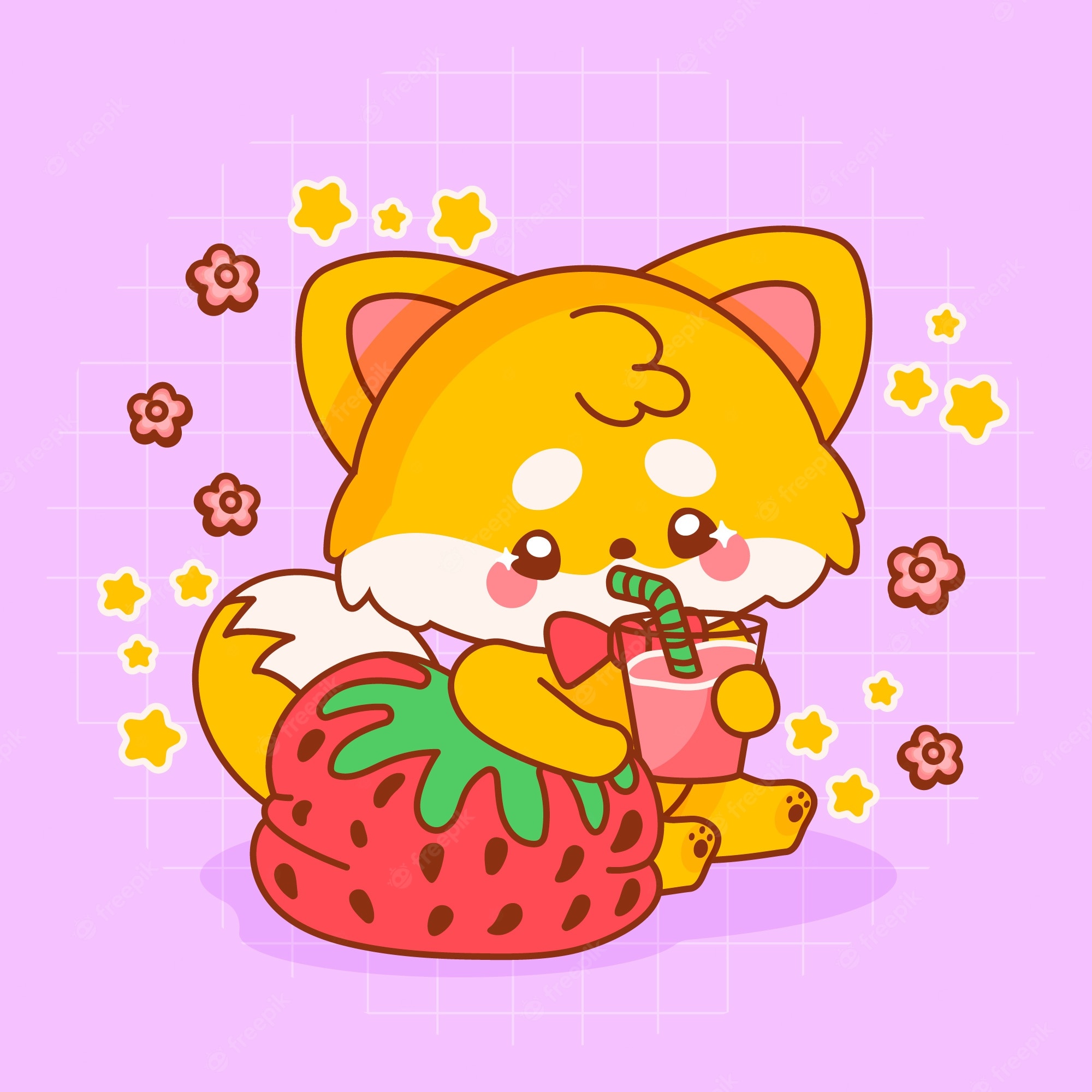 Cute Kawaii Fox Wallpapers