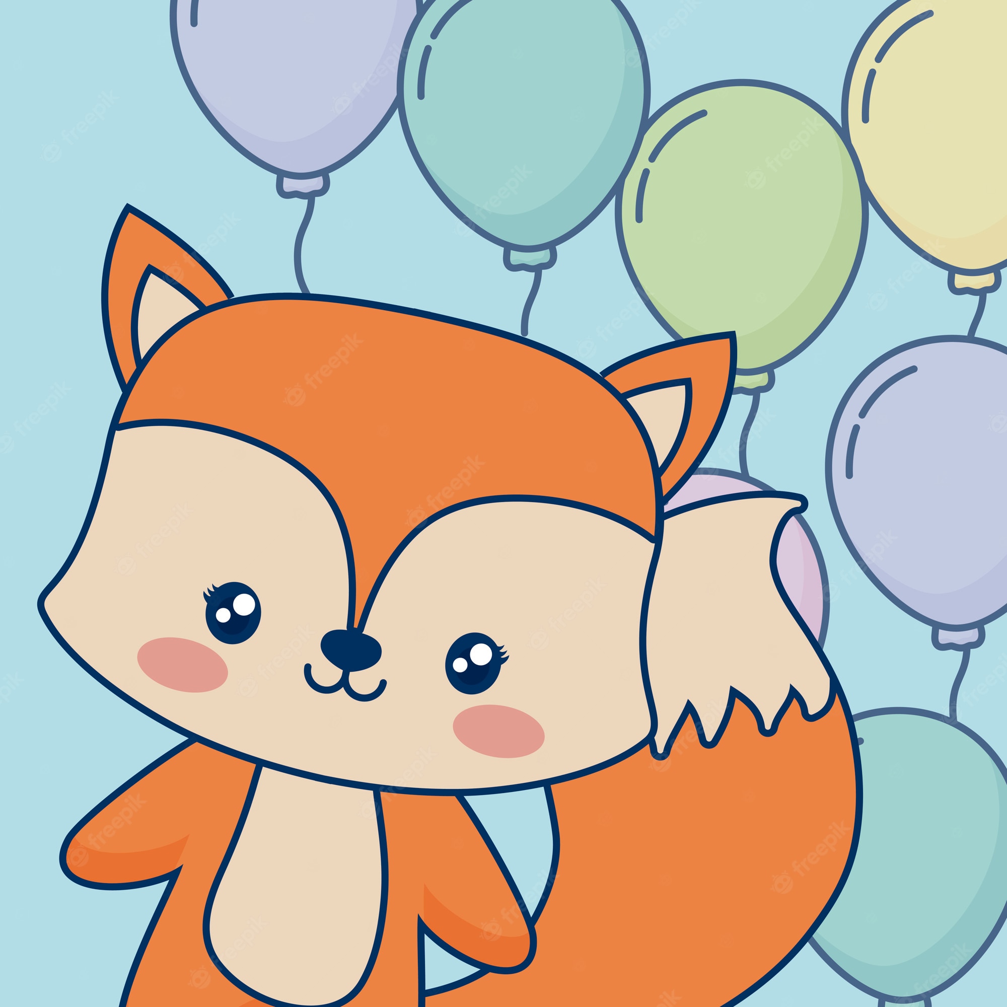 Cute Kawaii Fox Wallpapers