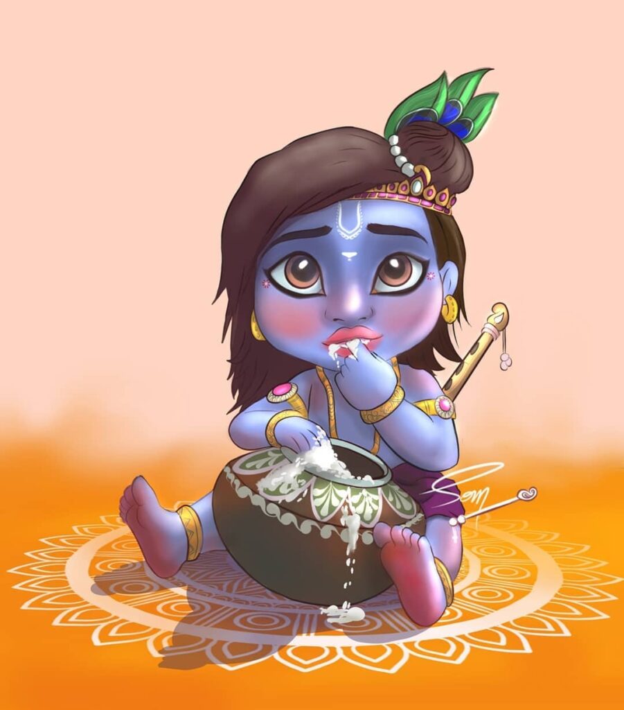 Cute Krishna Wallpapers