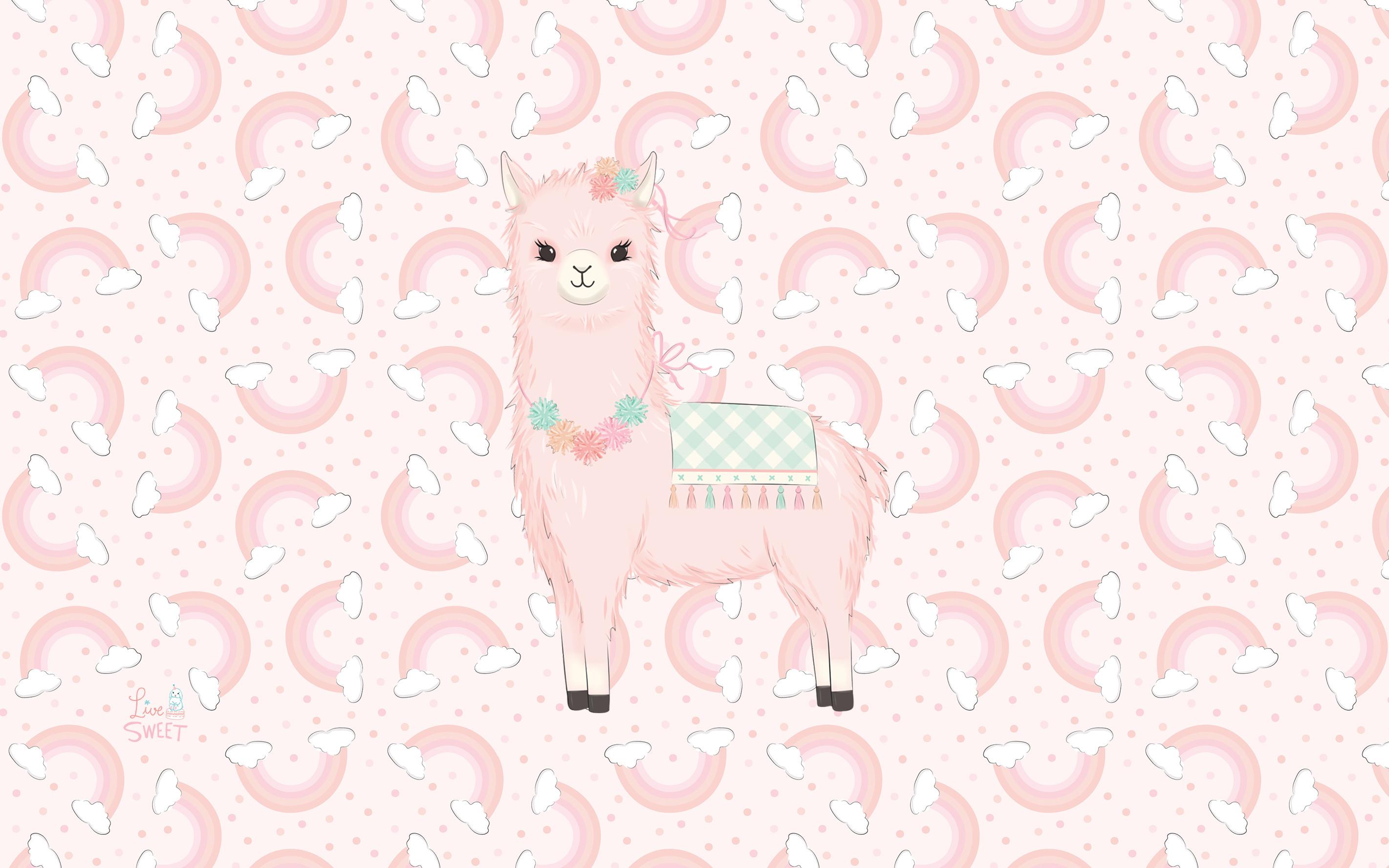 Cute Llama Desktop Wallpapers