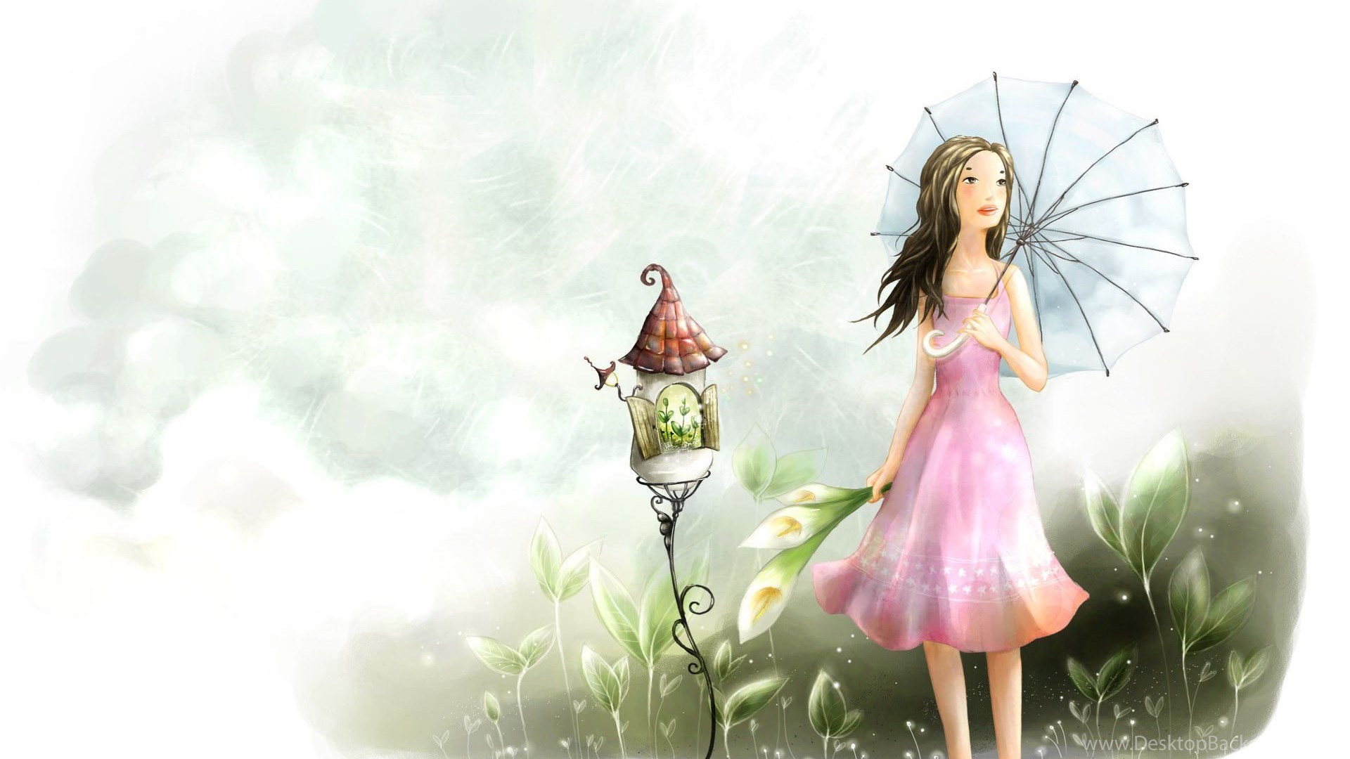 Cute Lovely Girl Cartoon Wallpapers Wallpapers