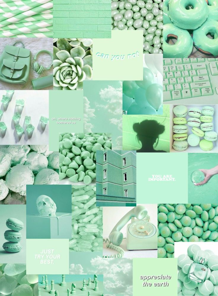 Cute Mint Green Aesthetic Wallpapers