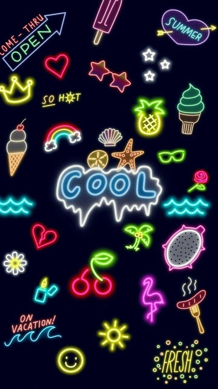 Cute Neon Art Wallpapers