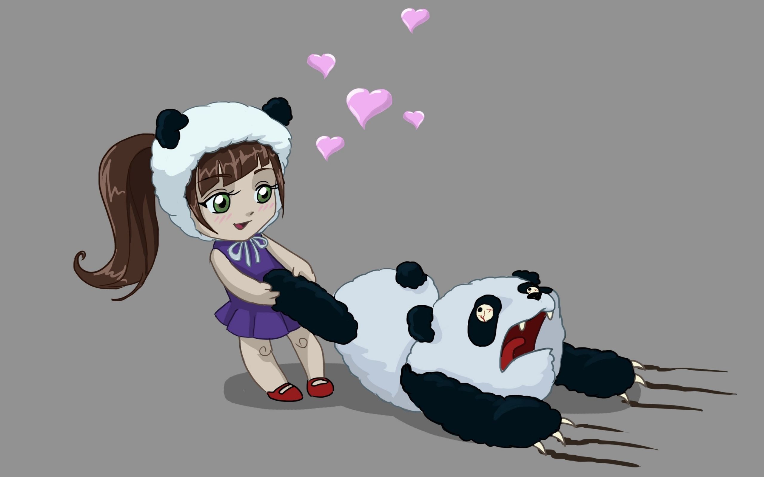 Cute Panda Girl Wallpapers