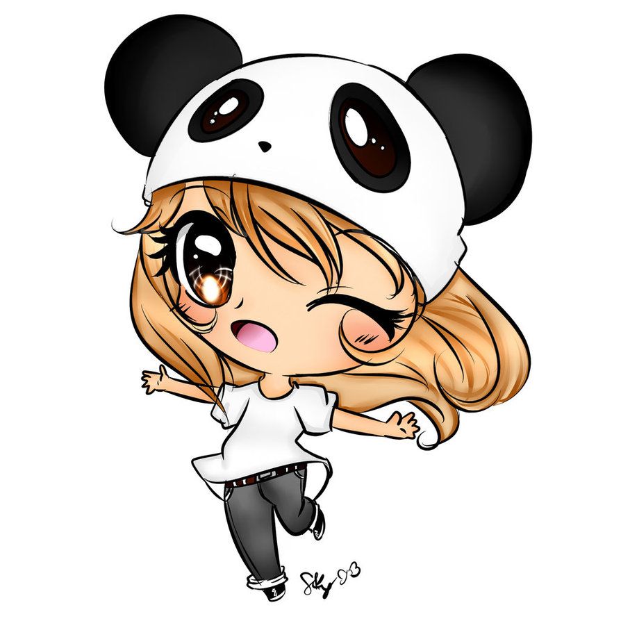 Cute Panda Girl Wallpapers