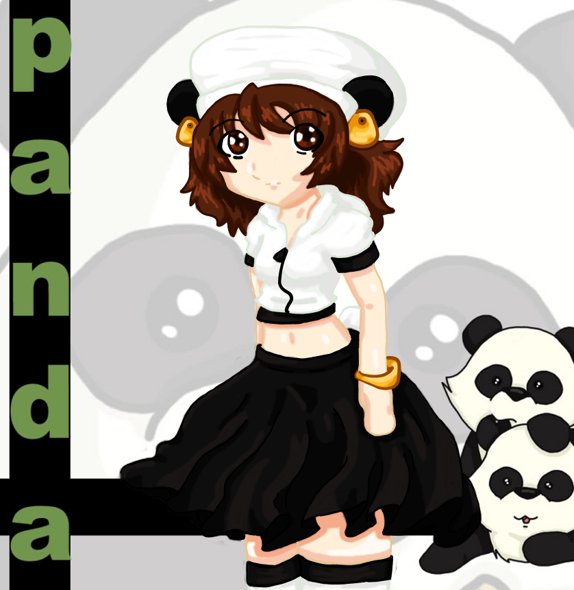 Cute Panda Girl Wallpapers