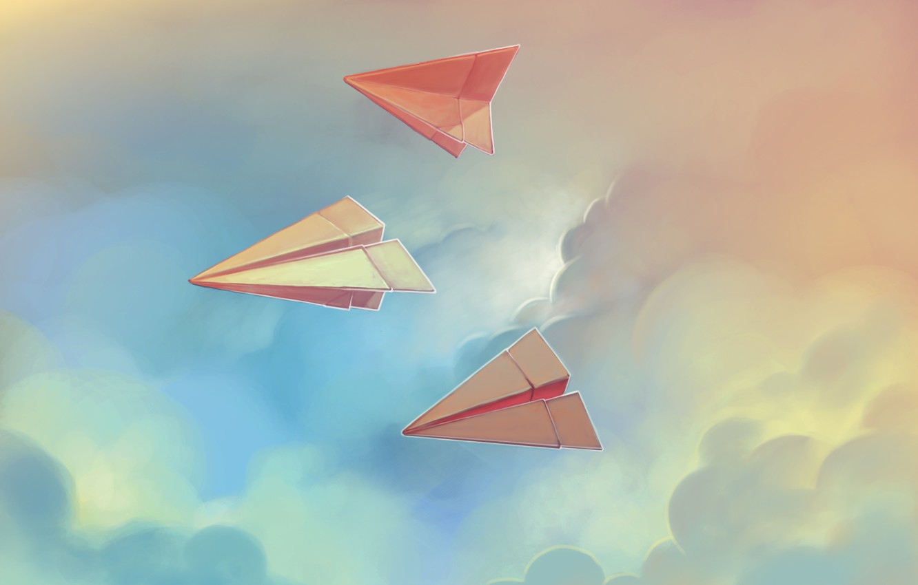 Cute Paper Airplane Wallpapers