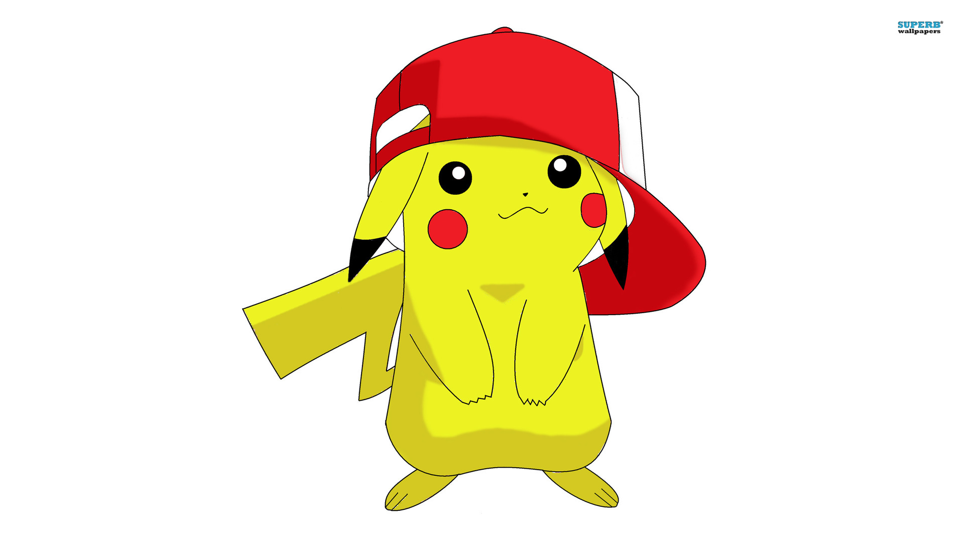 Cute Pikachu Eating A Heart Wallpapers