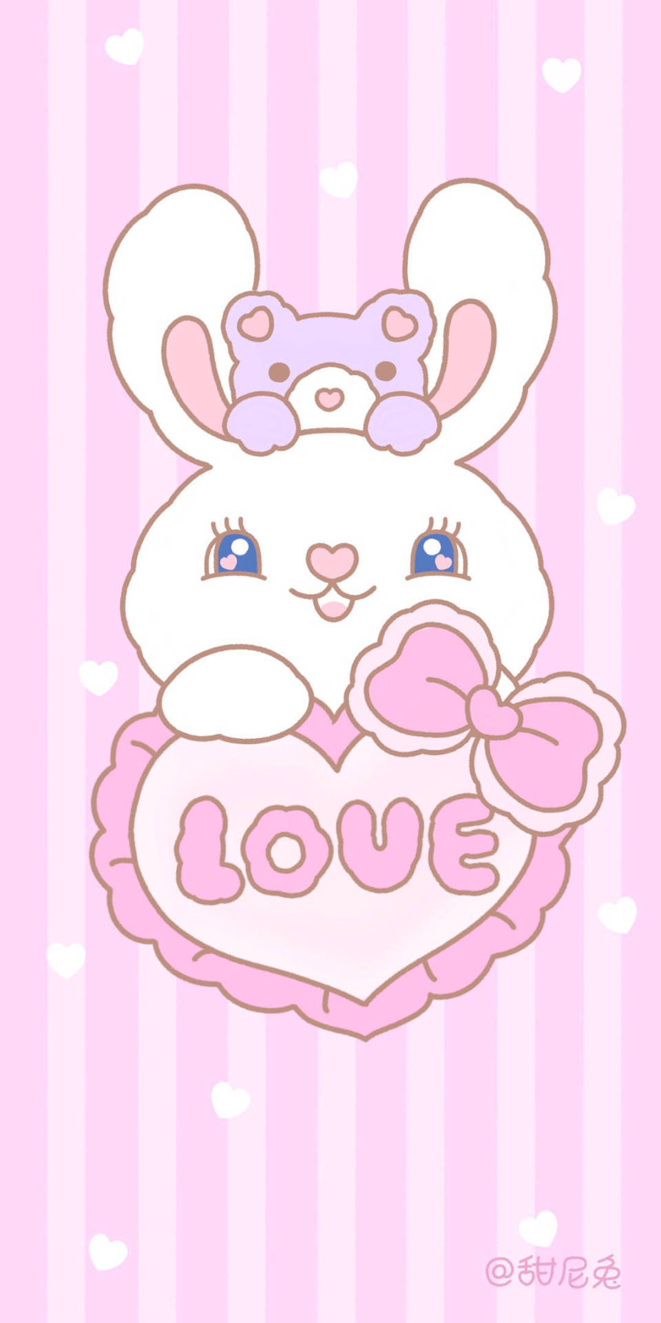 Cute Pink Bunny Wallpapers