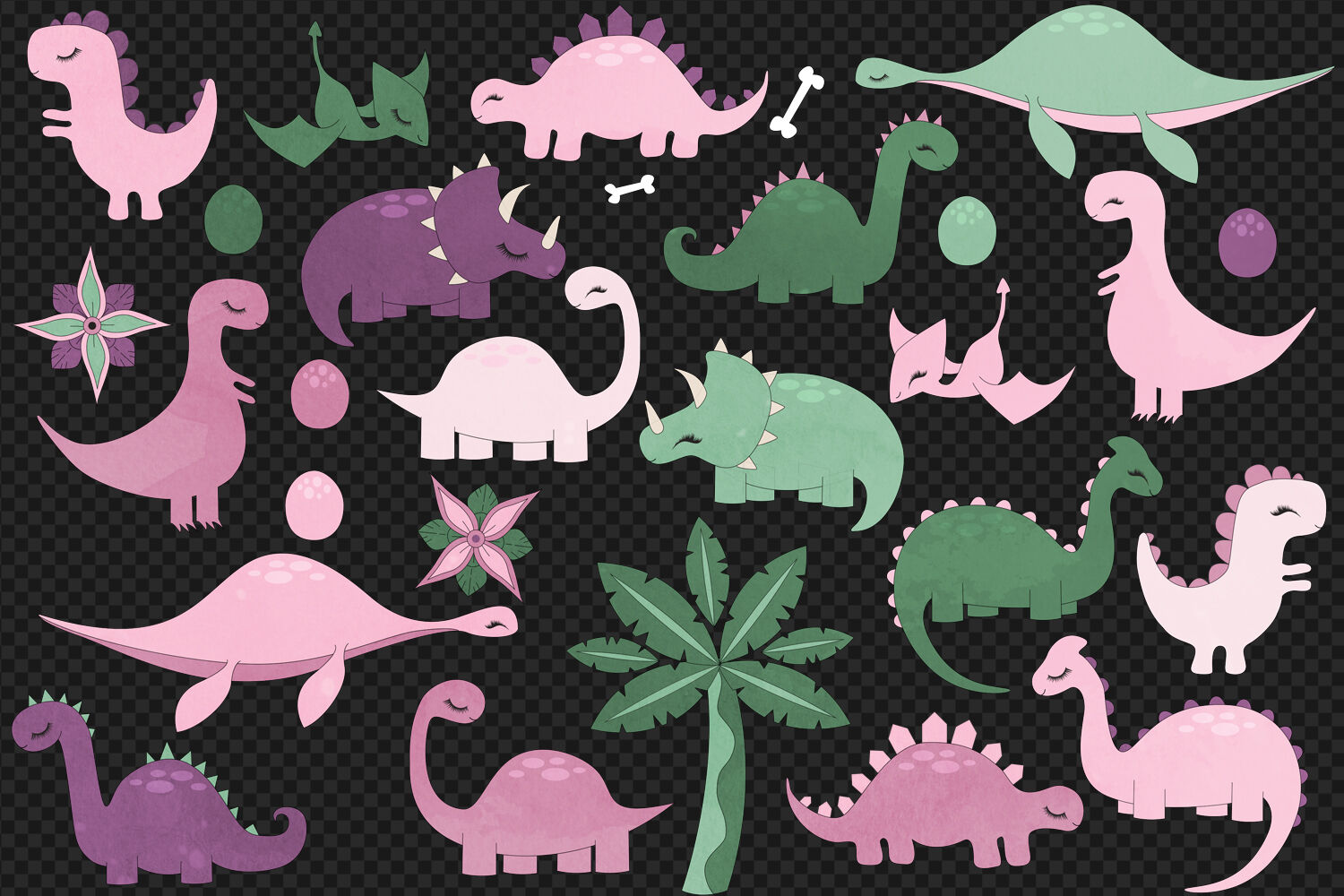 Cute Pink Dinosaur Wallpapers