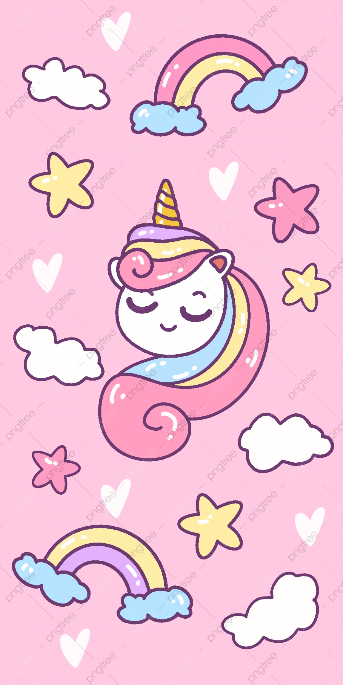 Cute Pink Unicorn Wallpapers