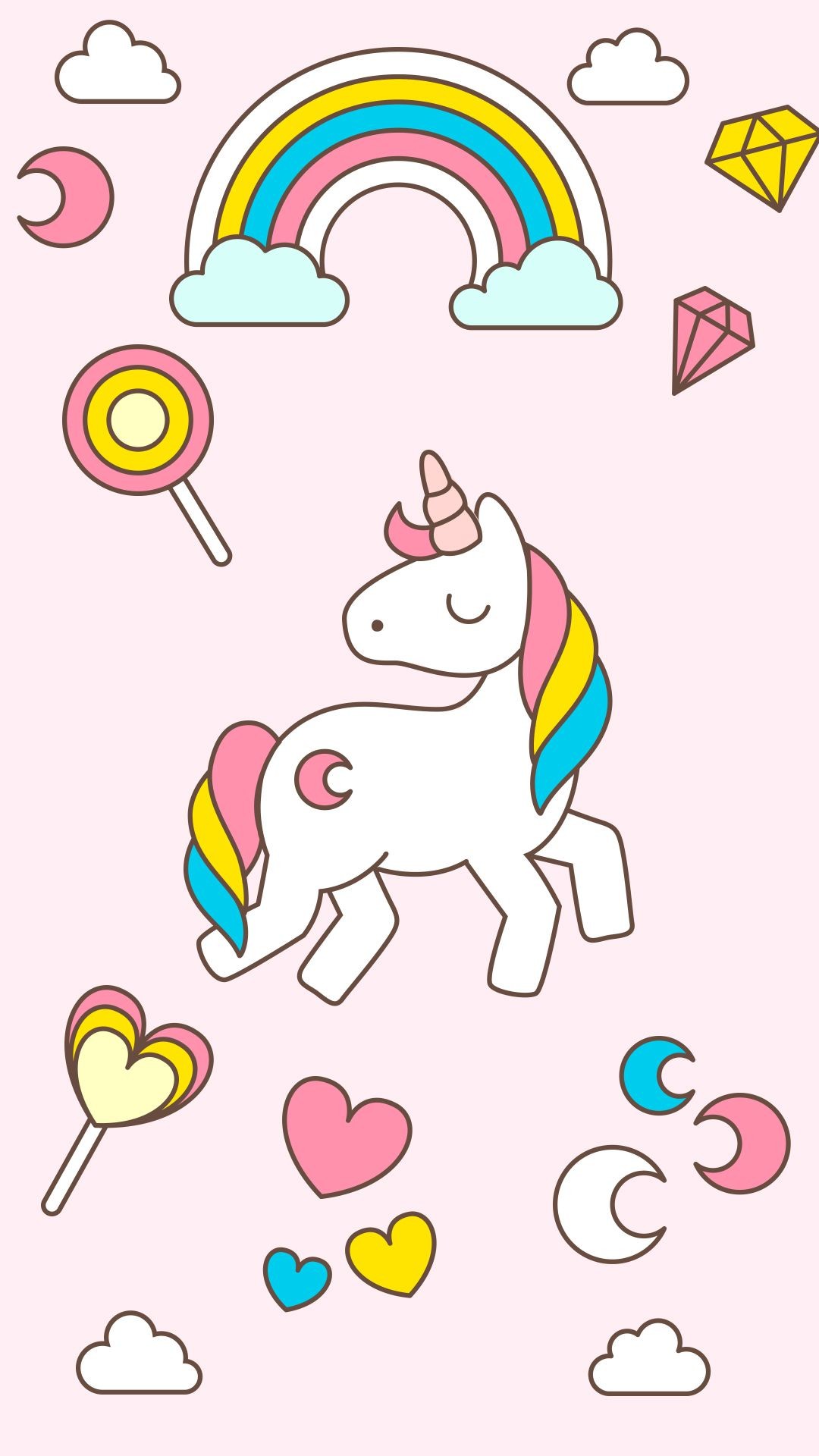 Cute Pink Unicorn Wallpapers