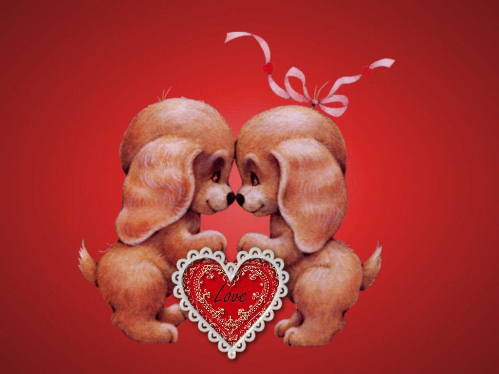 Cute Puppy Valentines Day Wallpapers