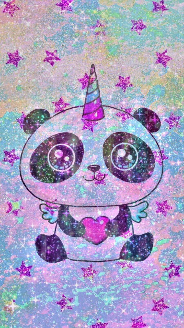 Cute Purple Panda Wallpapers