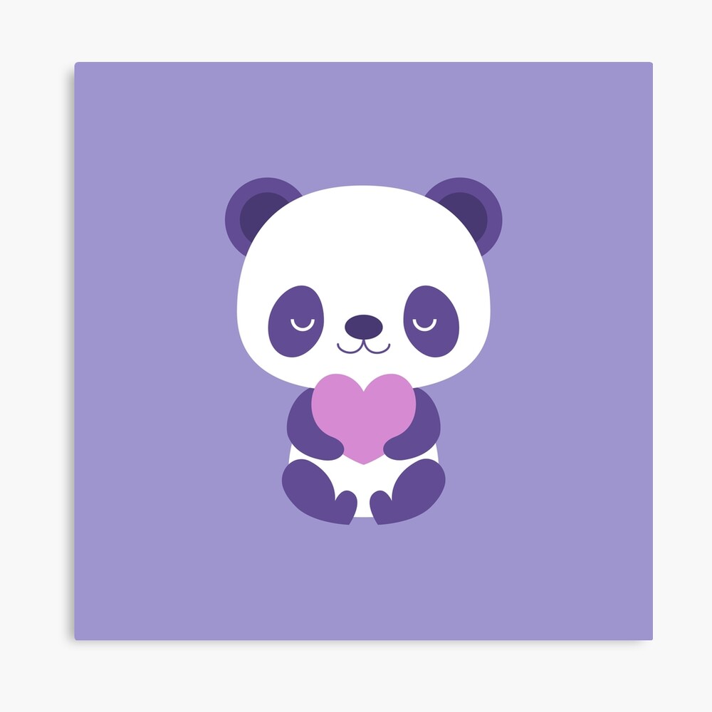 Cute Purple Panda Wallpapers