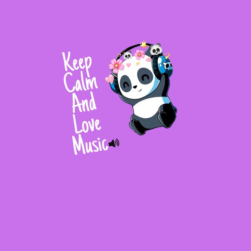 Cute Purple Panda Wallpapers