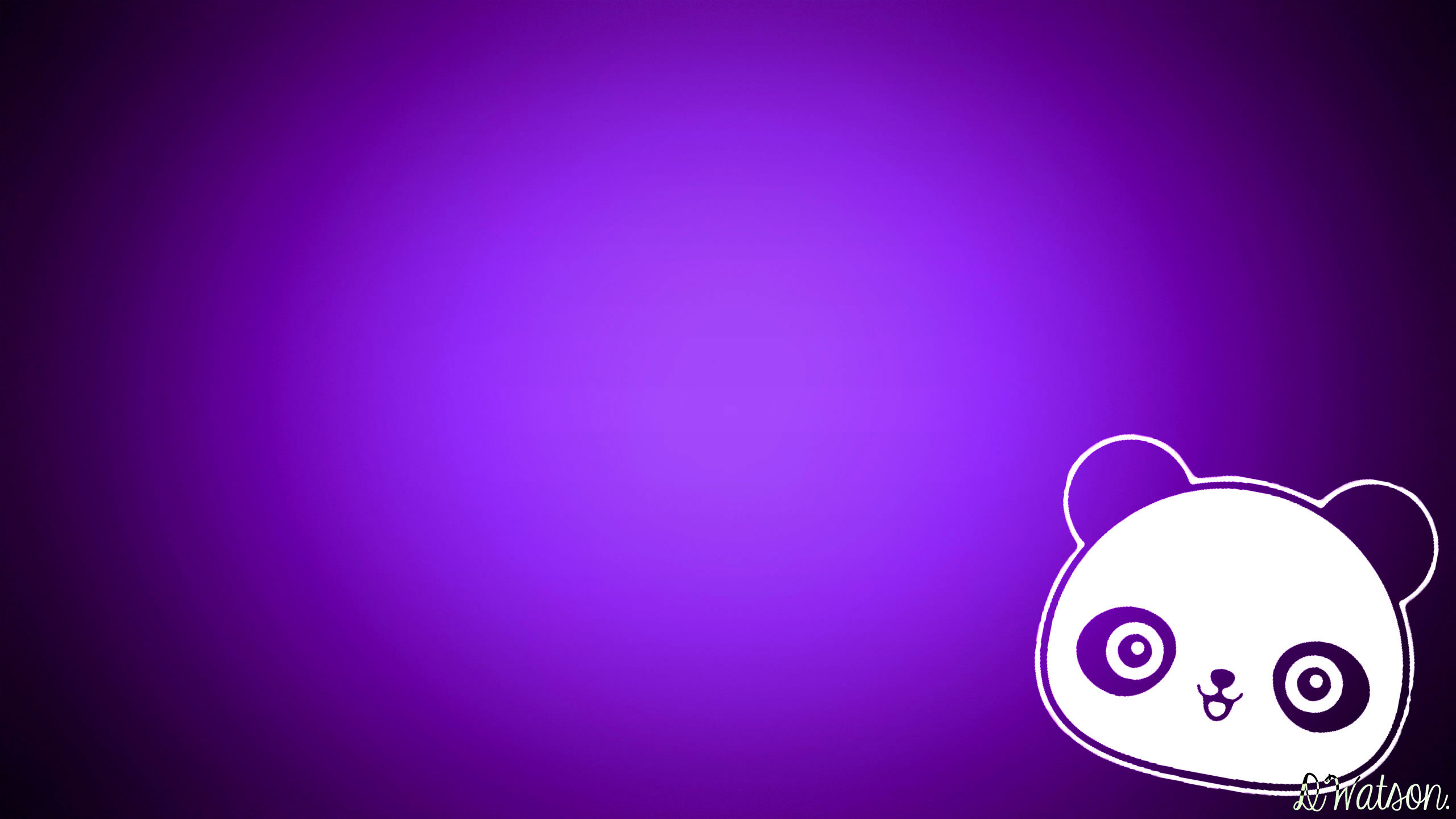 Cute Purple Panda Wallpapers