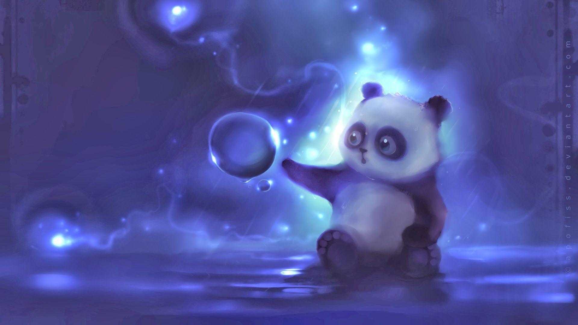 Cute Purple Panda Wallpapers