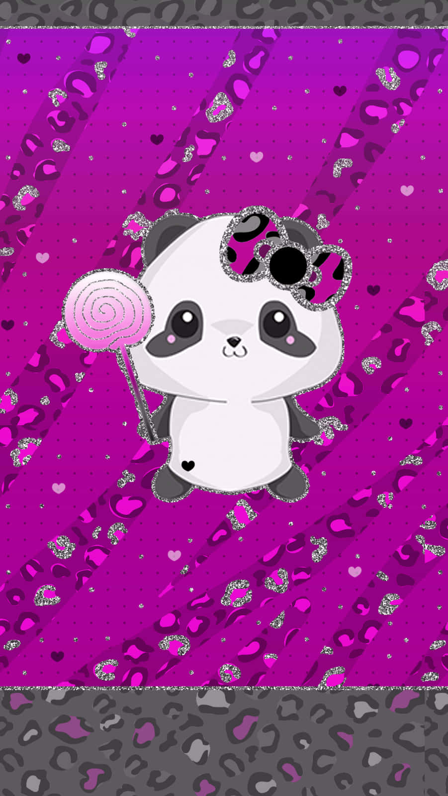 Cute Purple Panda Wallpapers