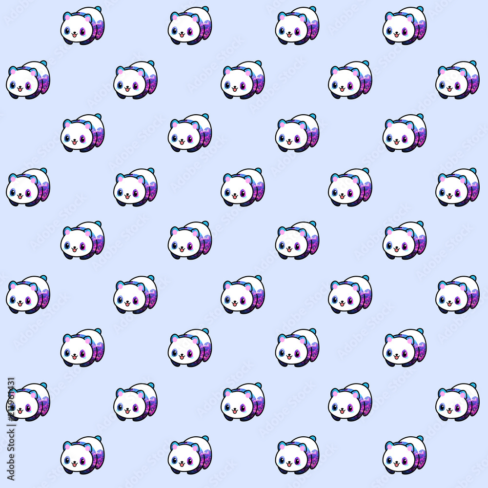 Cute Purple Panda Wallpapers