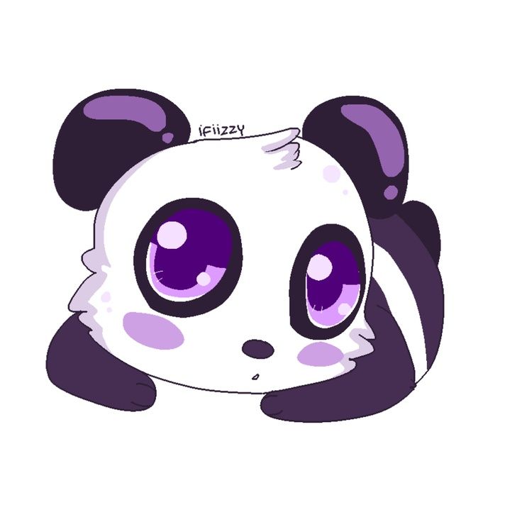 Cute Purple Panda Wallpapers