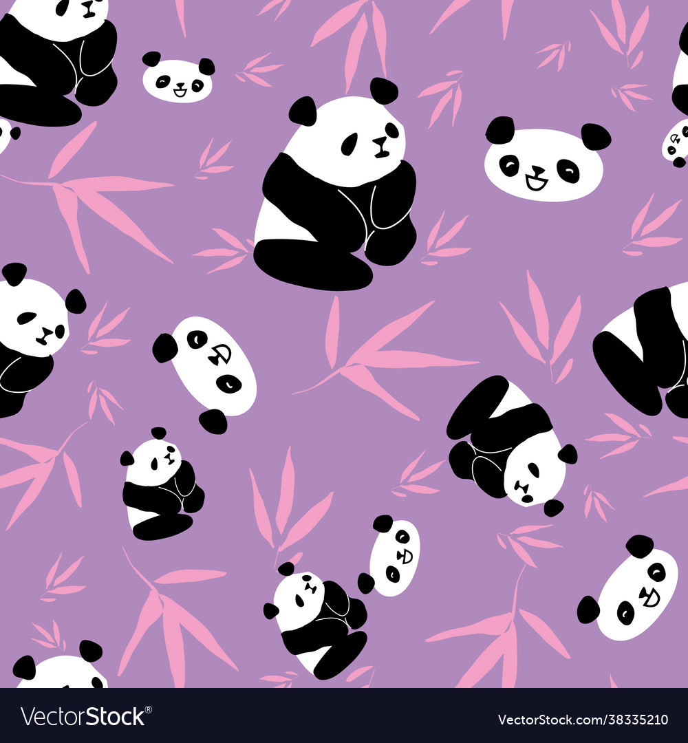 Cute Purple Panda Wallpapers