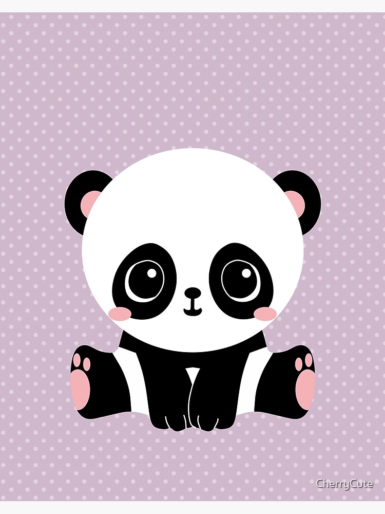 Cute Purple Panda Wallpapers