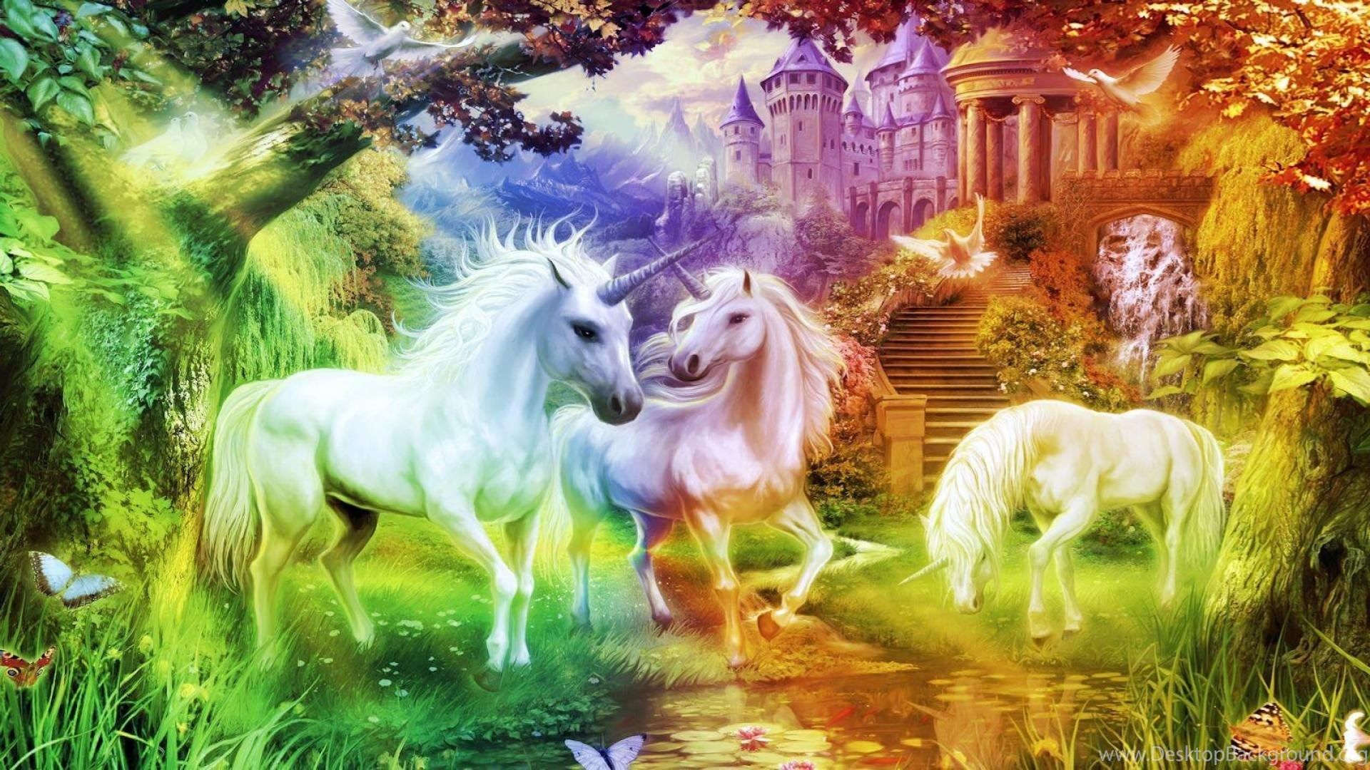 Cute Rainbow Unicorn Desktop Wallpapers Wallpapers