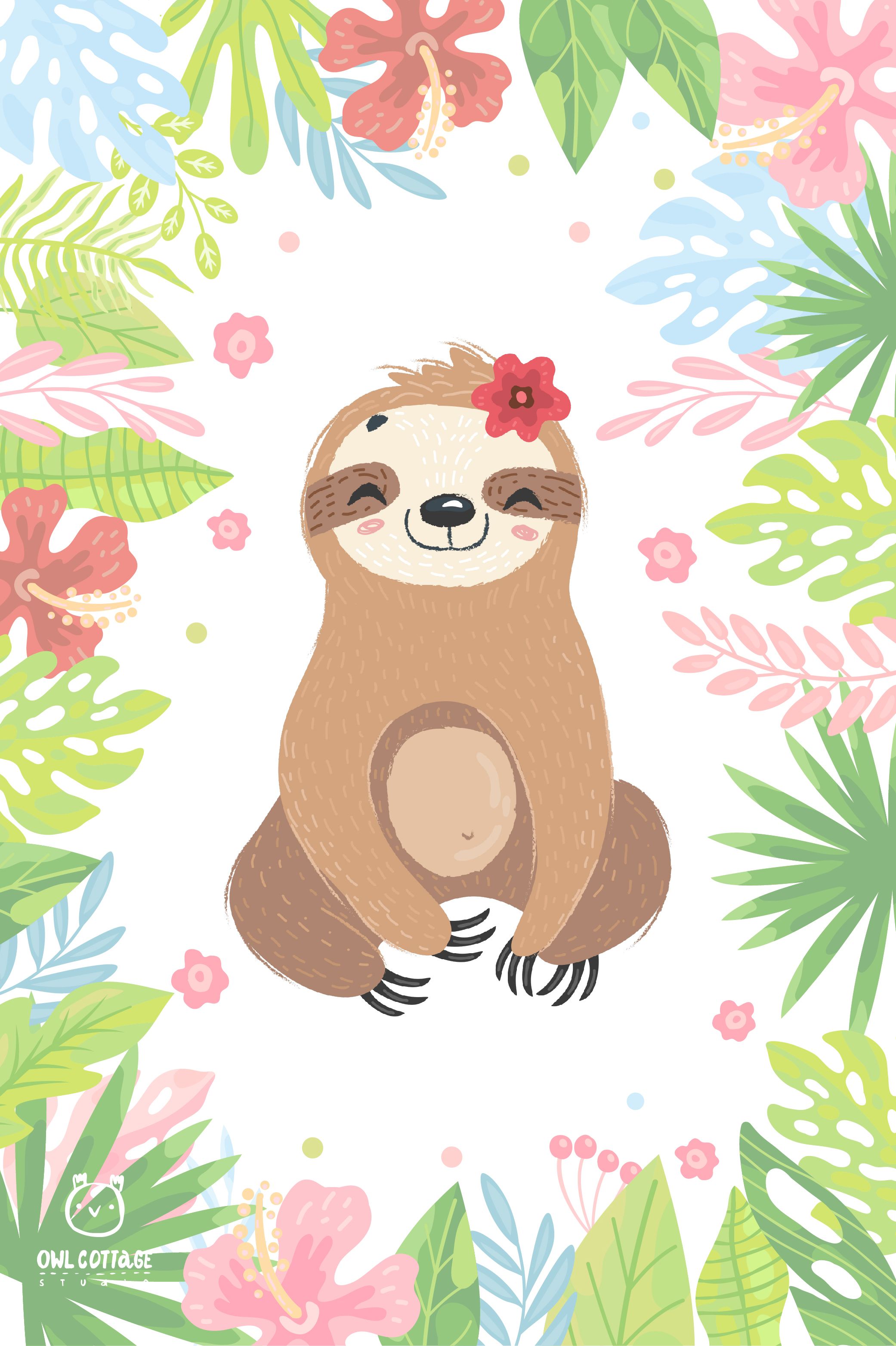 Cute Sloth Wallpapers