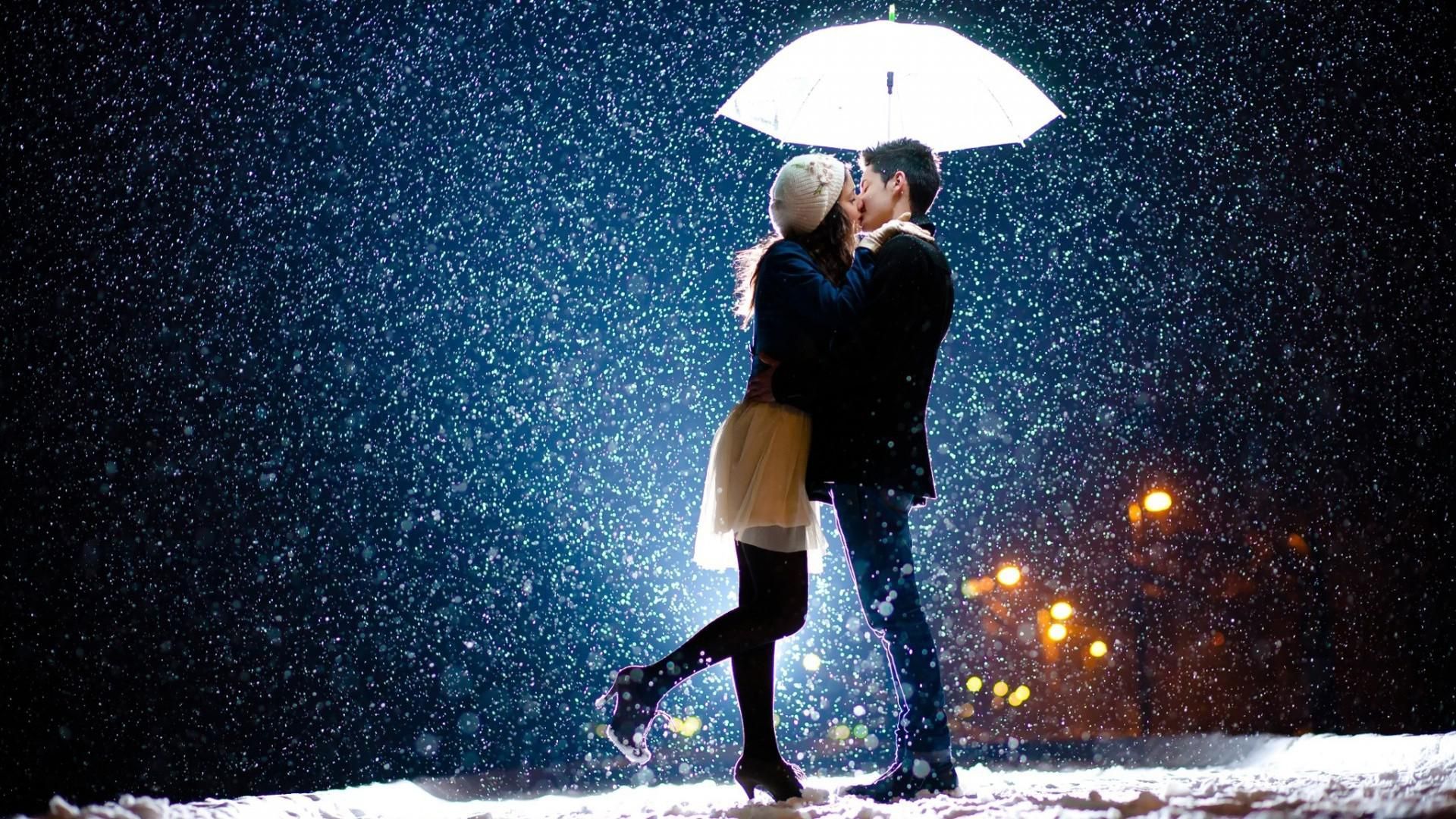 Cute Snow Couple Love Wallpapers Wallpapers