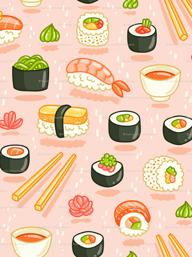 Cute Sushi Wallpapers Wallpapers