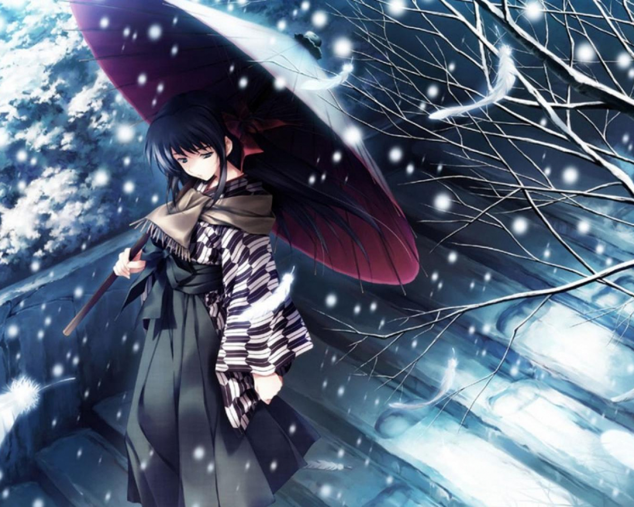 Cute Winter Anime Wallpapers