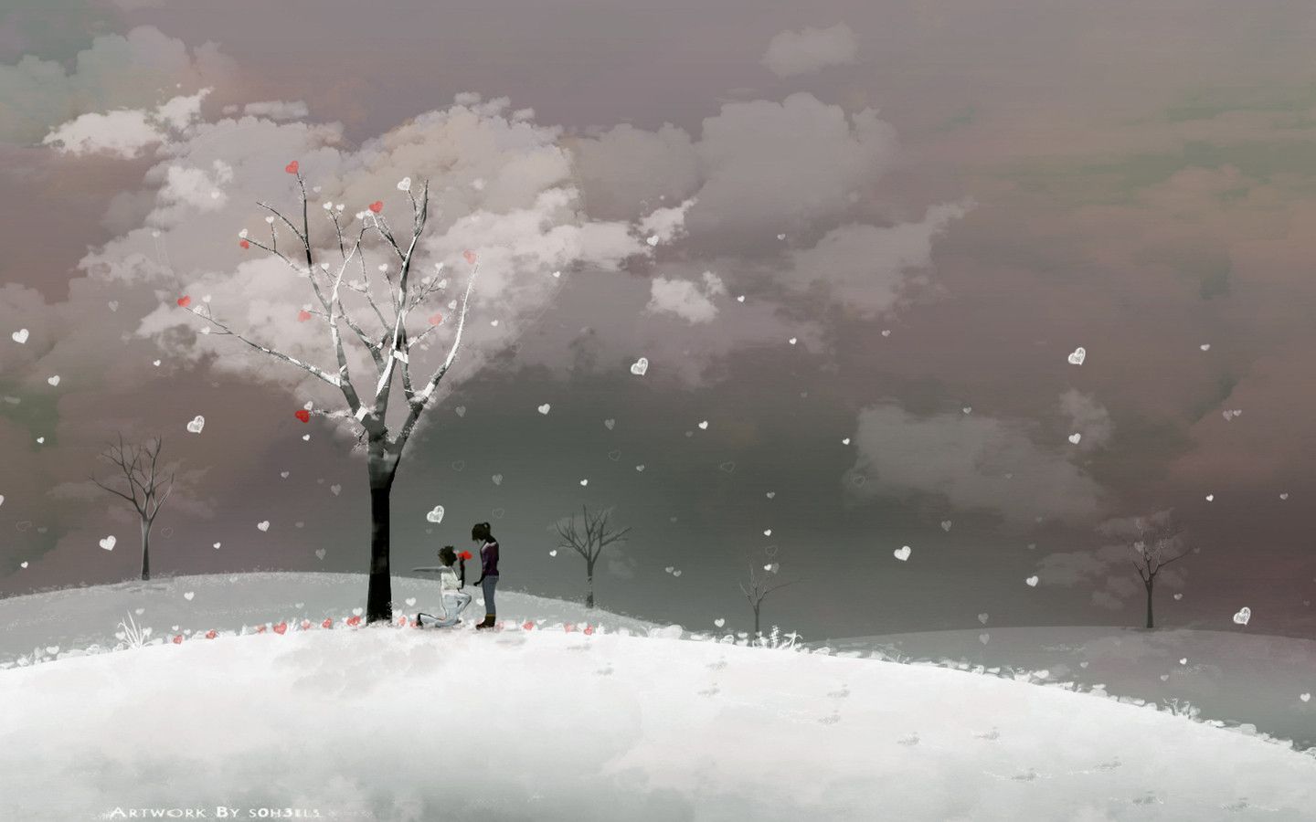 Cute Winter Anime Wallpapers