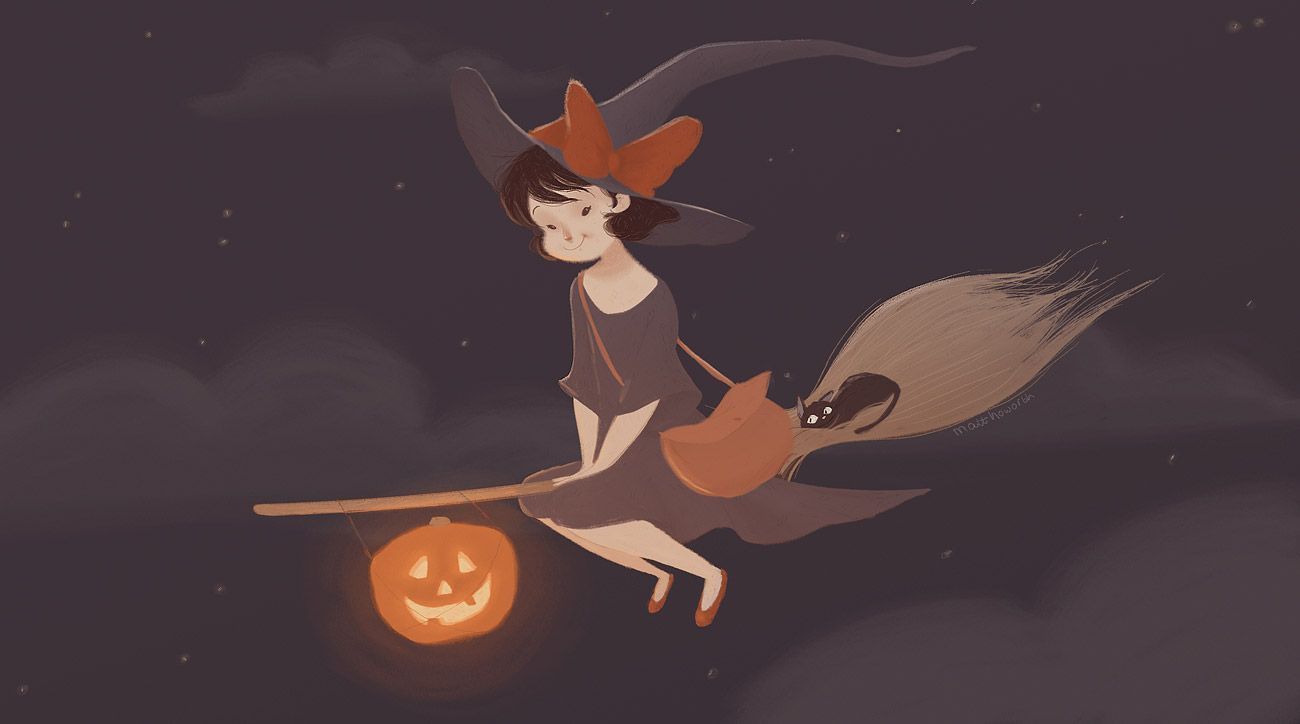 Cute Witch Halloween Wallpapers