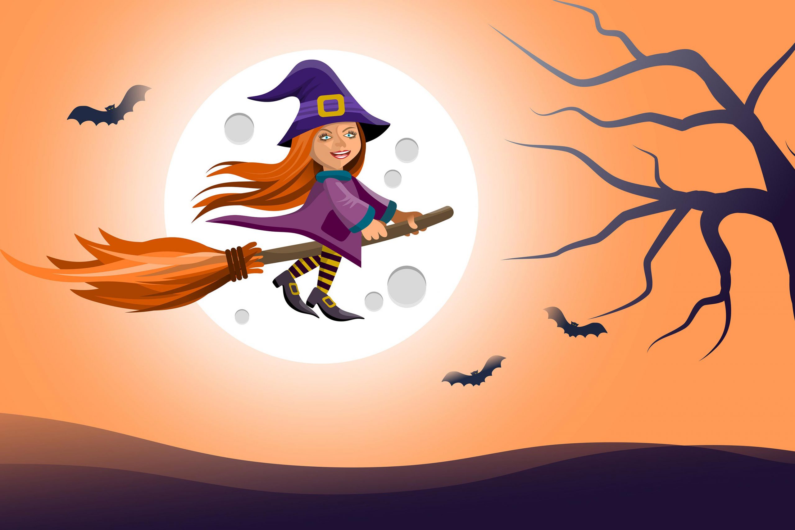 Cute Witch Halloween Wallpapers