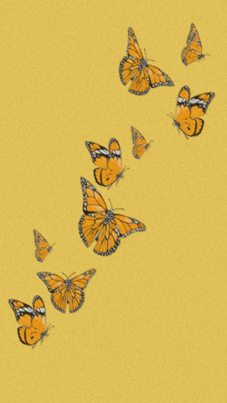 Cute Yellow Butterflies Wallpapers