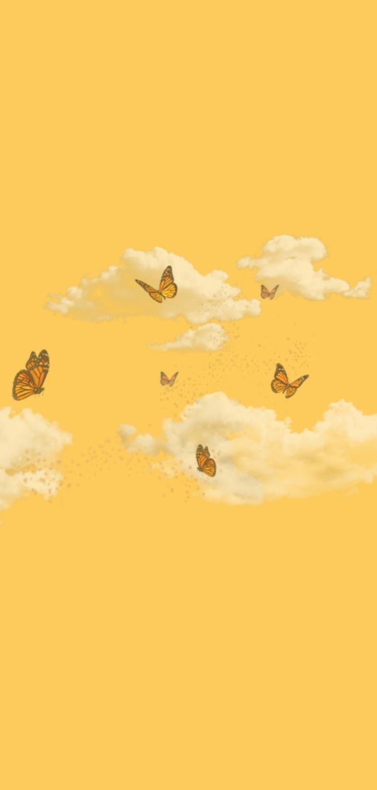 Cute Yellow Butterflies Wallpapers