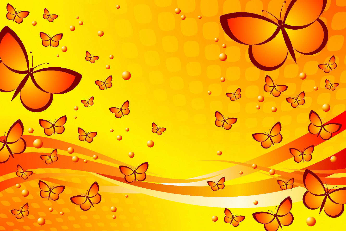 Cute Yellow Butterflies Wallpapers