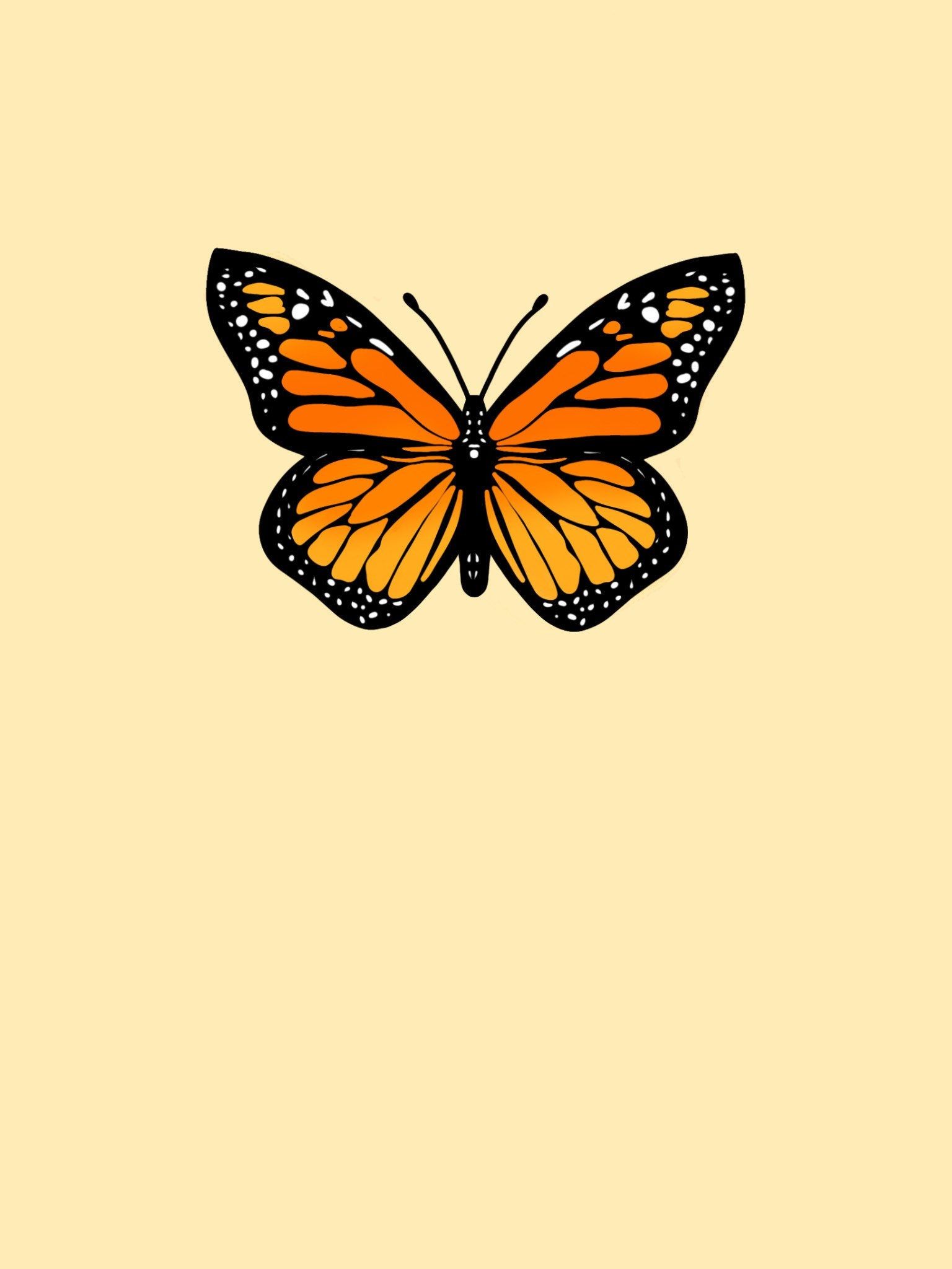 Cute Yellow Butterflies Wallpapers