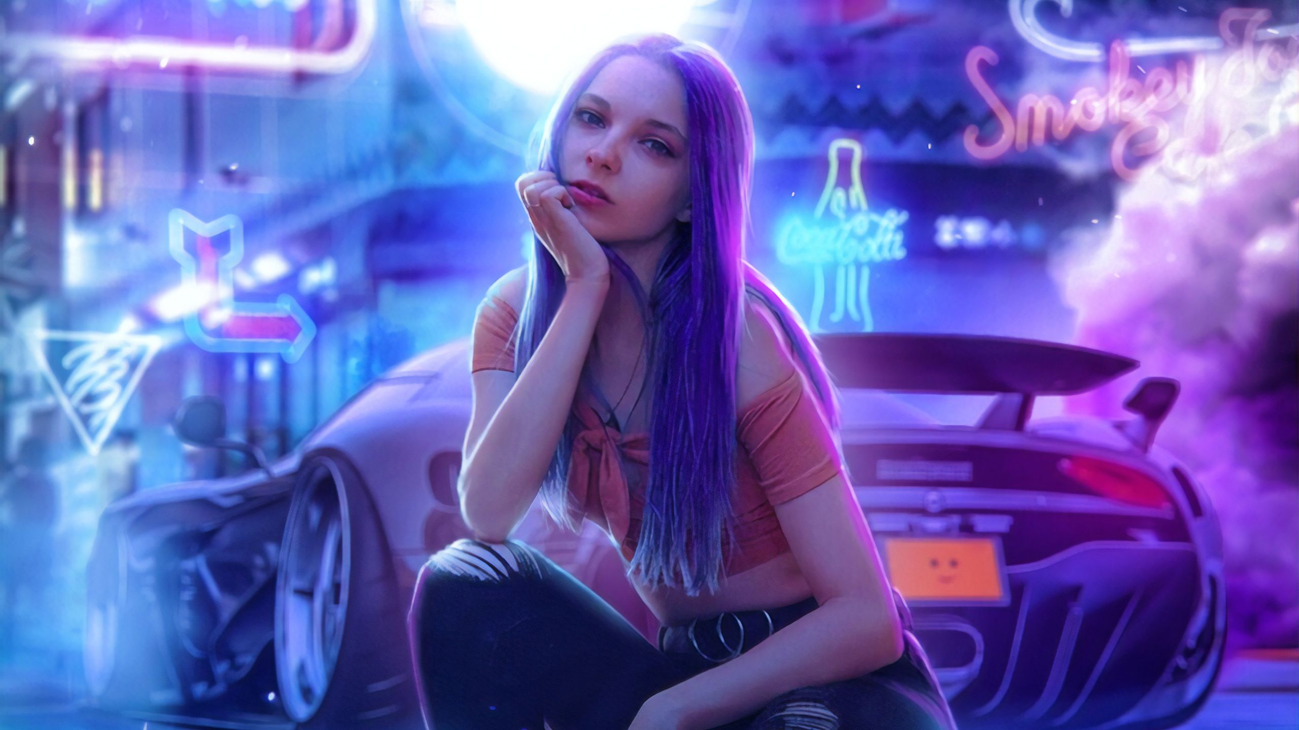 Cyber Girl Cyberpunk 2077 2021 Wallpapers