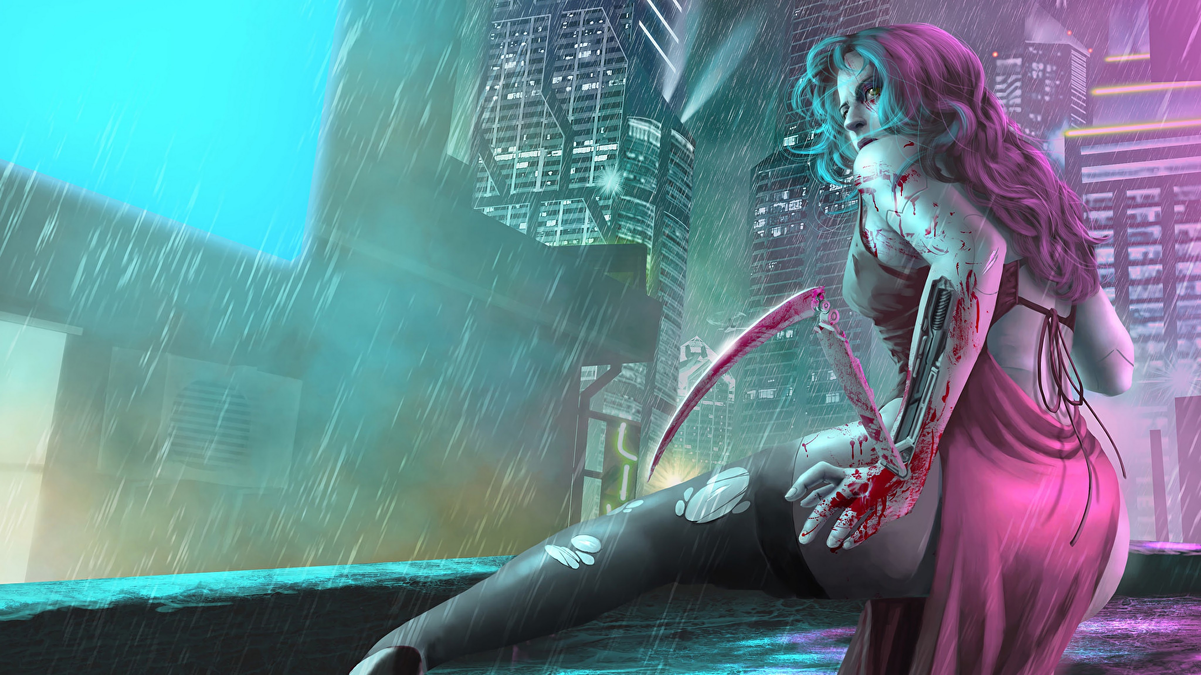 Cyberpunk 2077 Cyborg Girl Wallpapers