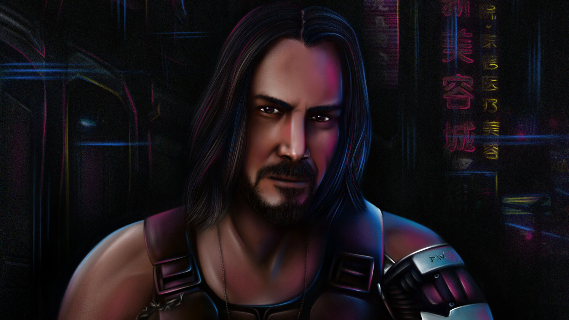 Cyberpunk 2077 Digital Keanu Wallpapers