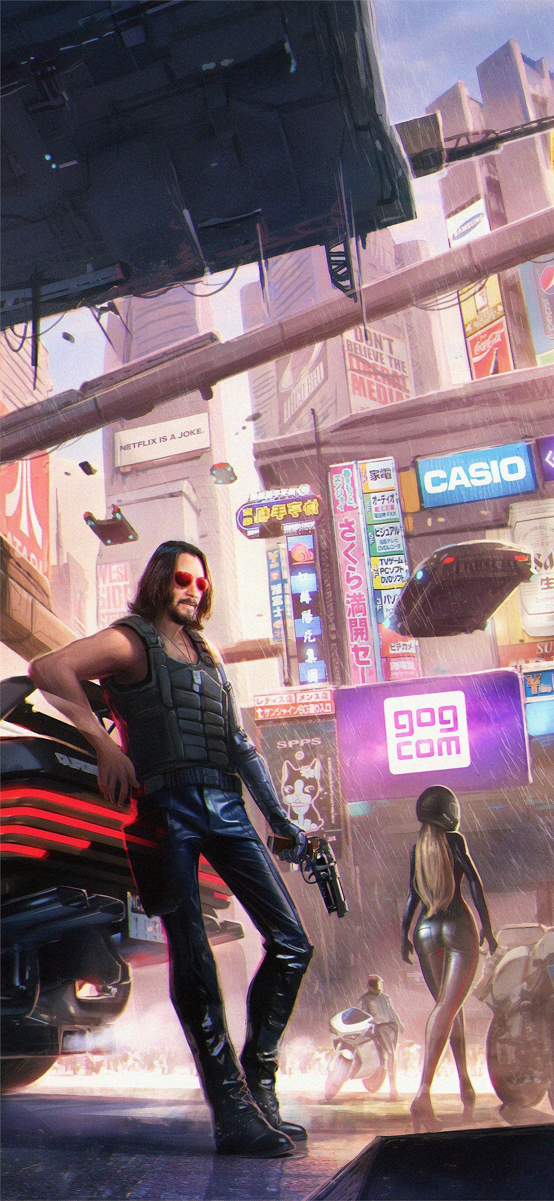 Cyberpunk 2077 Digital Keanu Wallpapers