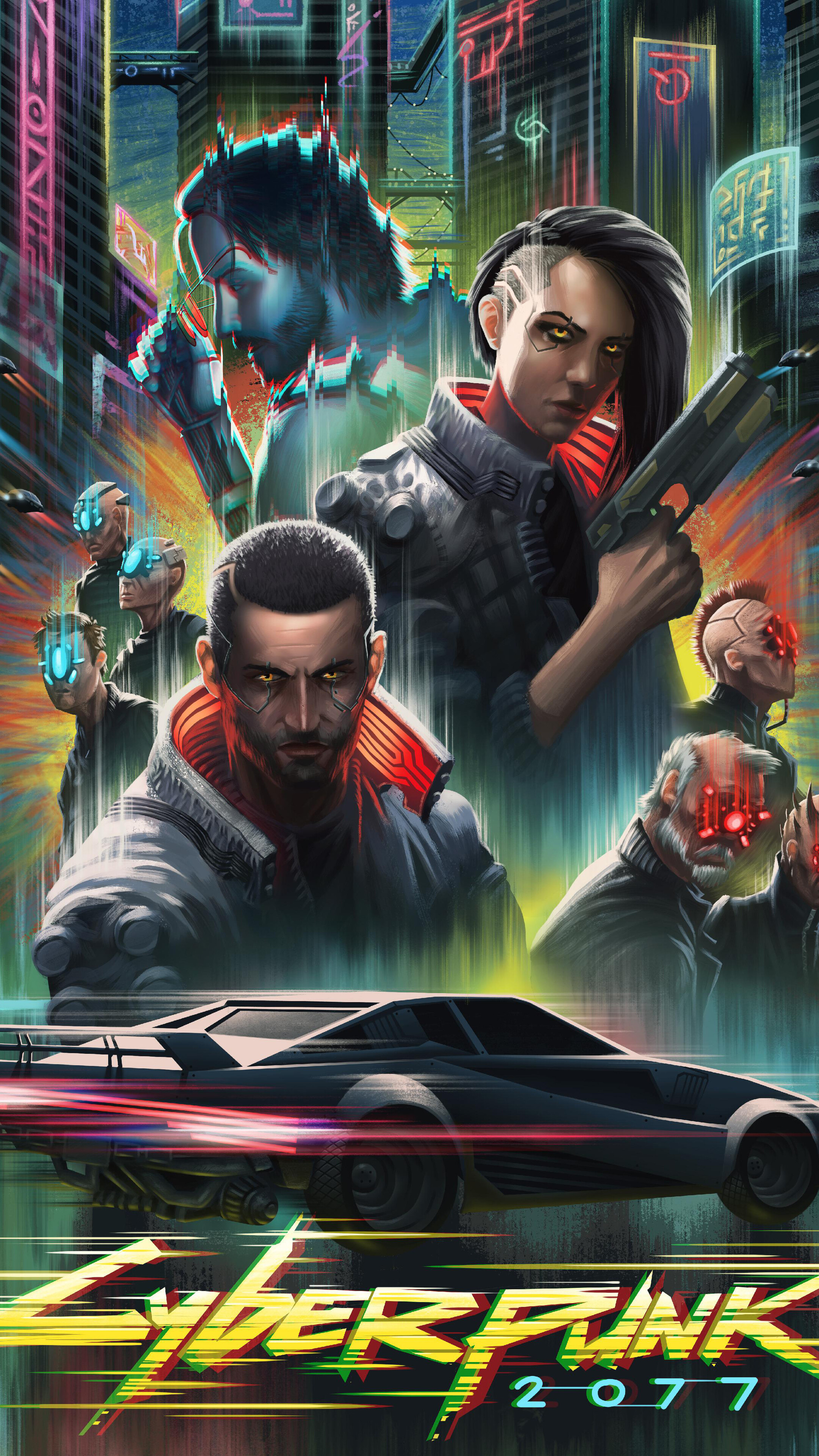 Cyberpunk 2077 X Keanu Reeves Fan Illustration Wallpapers