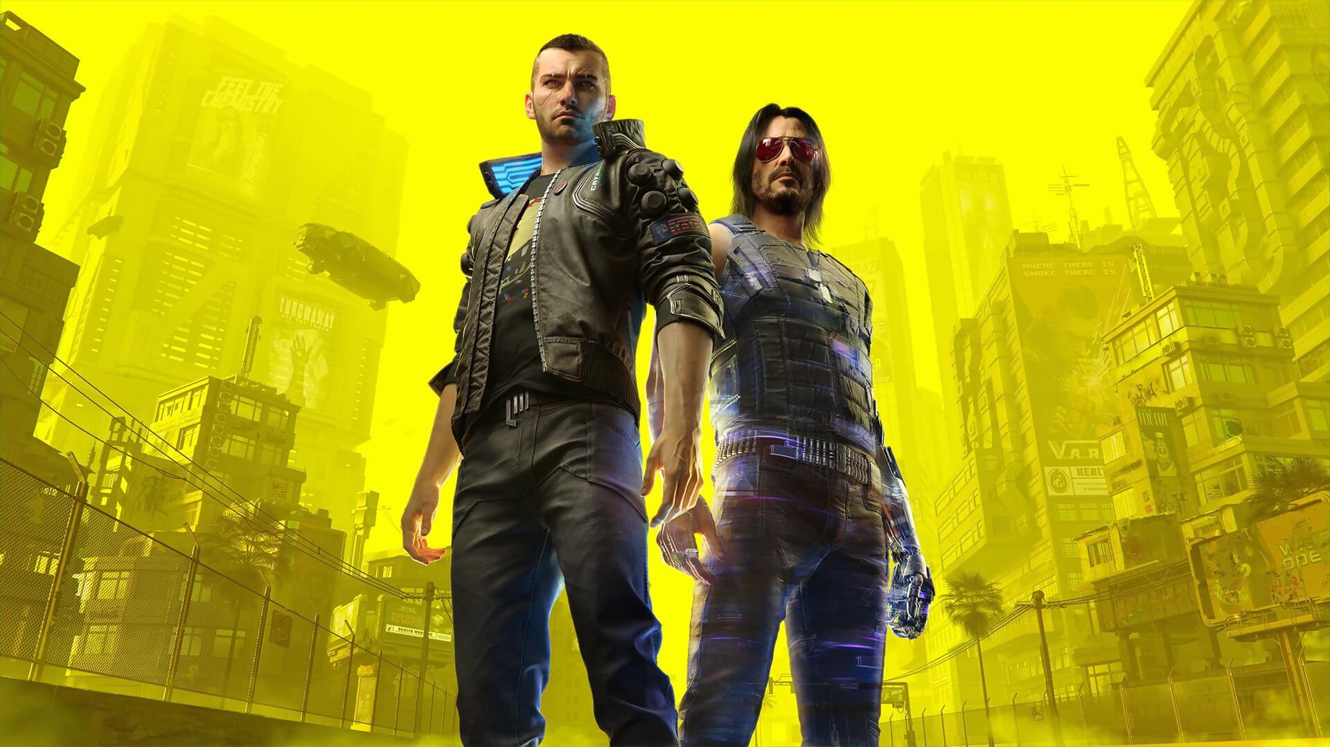 Cyberpunk 2077 Yellow Background