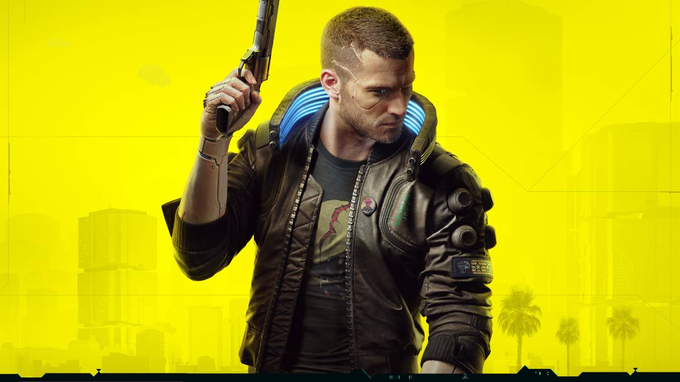 Cyberpunk 2077 Yellow Background