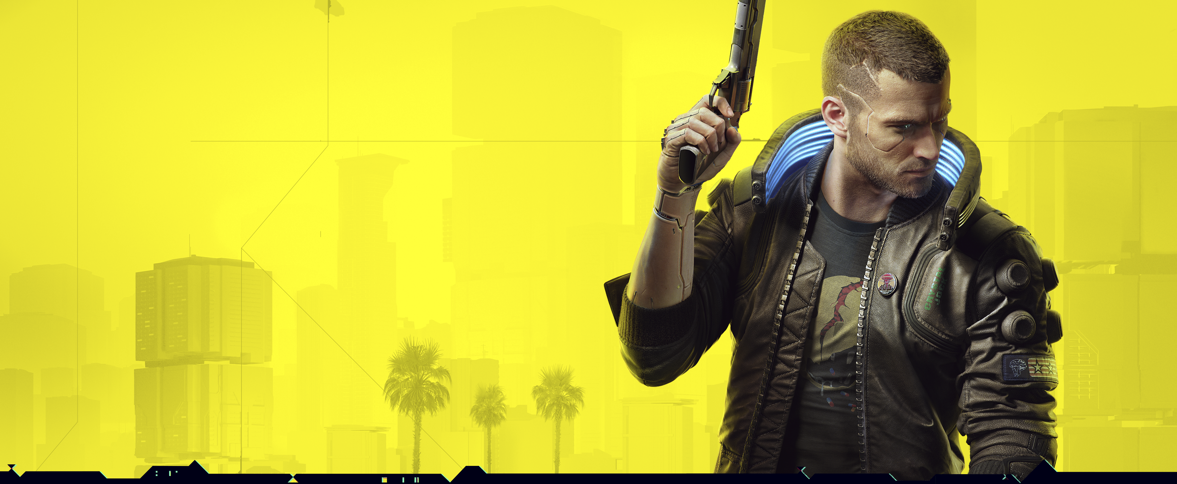 Cyberpunk 2077 Yellow Background